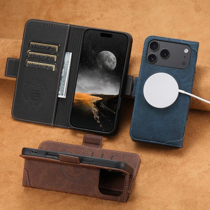 For iPhone 17 Air SUTENI J07 Multifunctional Horizontal Flip Magsafe Leather Phone Case(Black) - iPhone 17 Air Cases by Suteni | Online Shopping UK | buy2fix