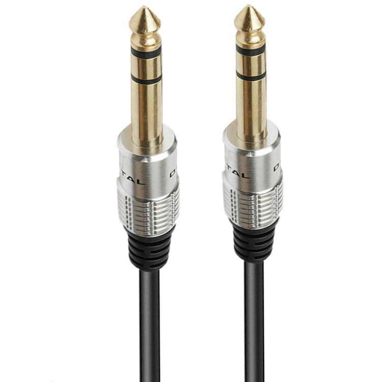 JUNSUNMAY 6.35mm 1/4 inch Male to Male Stereo Headphone Guitar Extension Cable Cord, Length:0.3m - Aux Cable by JUNSUNMAY | Online Shopping UK | buy2fix