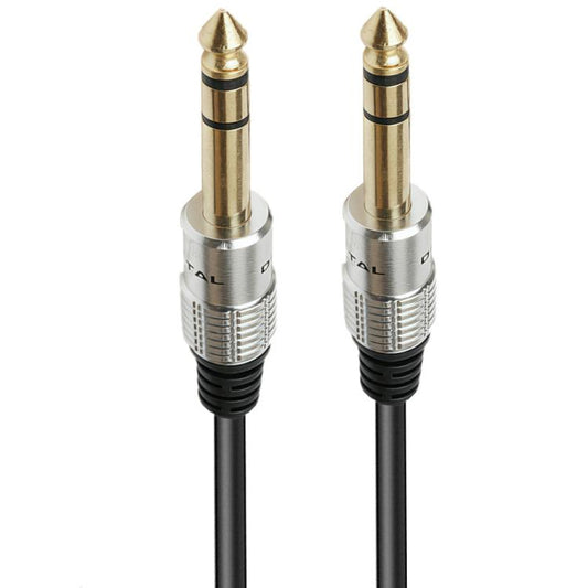 JUNSUNMAY 6.35mm 1/4 inch Male to Male Stereo Headphone Guitar Extension Cable Cord, Length:1.8m - Aux Cable by JUNSUNMAY | Online Shopping UK | buy2fix