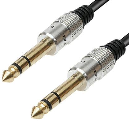 JUNSUNMAY 6.35mm 1/4 inch Male to Male Stereo Headphone Guitar Extension Cable Cord, Length:0.3m - Aux Cable by JUNSUNMAY | Online Shopping UK | buy2fix