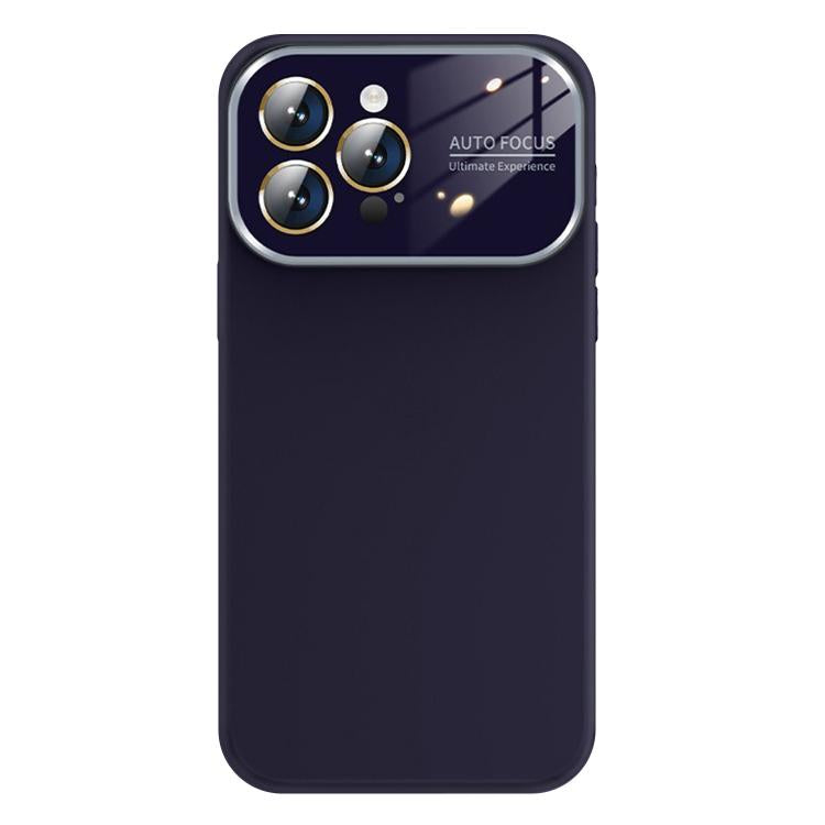 For iPhone 16 Pro Max Kalebol Large Windows Frosted Liquid Silicone Phone Case(Dark Purple) - iPhone 16 Pro Max Cases by Kalebol | Online Shopping UK | buy2fix