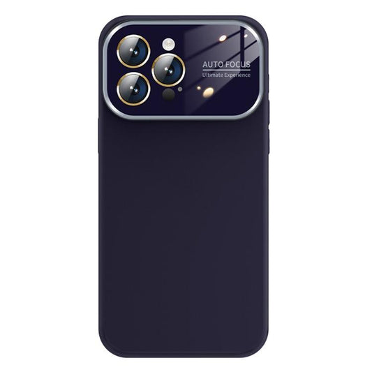 For iPhone 16 Pro Max Kalebol Large Windows Frosted Liquid Silicone Phone Case(Dark Purple) - iPhone 16 Pro Max Cases by Kalebol | Online Shopping UK | buy2fix