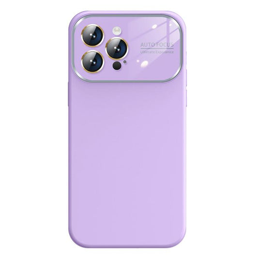 For iPhone 16 Pro Max Kalebol Large Windows Frosted Liquid Silicone Phone Case(Lilac) - iPhone 16 Pro Max Cases by Kalebol | Online Shopping UK | buy2fix