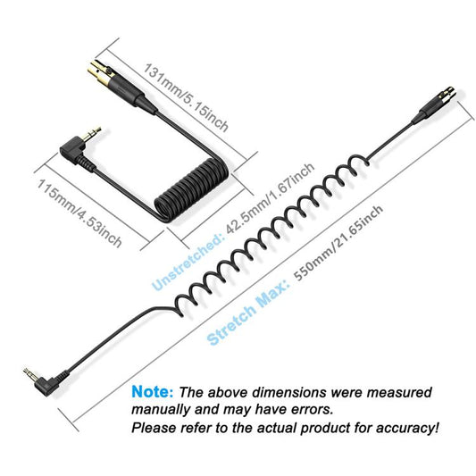 JUNSUNMAY 3.5mm Stereo Male to 4 Pin XLR Female Mixer Spring Extension Adapter Cable, Length: 0.5m - Microphone Audio Cable & Connector by JUNSUNMAY | Online Shopping UK | buy2fix