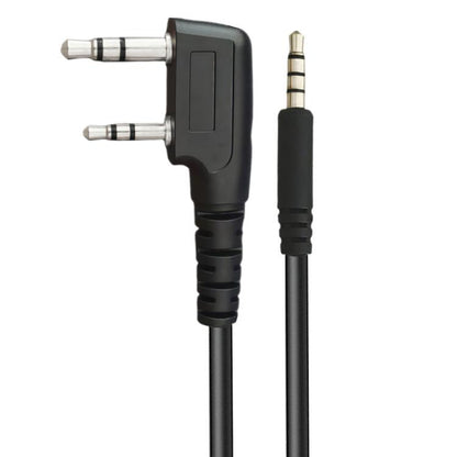JUNSUNMAY Walkie Talkies Headset Radio Earpiece Adapter Cable, Length: 25cm, Interface:2 Pin to Male 3.5mm - Other Accessories by JUNSUNMAY | Online Shopping UK | buy2fix