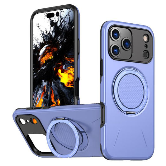 For iPhone 17 Pro Max Kalebol Magnetic MagSafe Rotation Holder PC Phone Case(Lilac) - iPhone 17 Pro Max Cases by Kalebol | Online Shopping UK | buy2fix