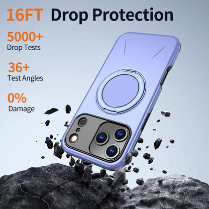 For iPhone 17 Pro Max Kalebol Magnetic MagSafe Rotation Holder PC Phone Case(Lilac) - iPhone 17 Pro Max Cases by Kalebol | Online Shopping UK | buy2fix