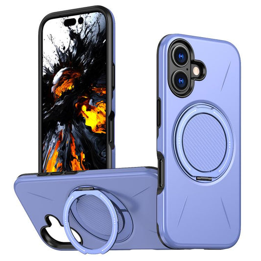 For iPhone 17 Kalebol Magnetic MagSafe Rotation Holder PC Phone Case(Lilac) - iPhone 17 Cases by Kalebol | Online Shopping UK | buy2fix