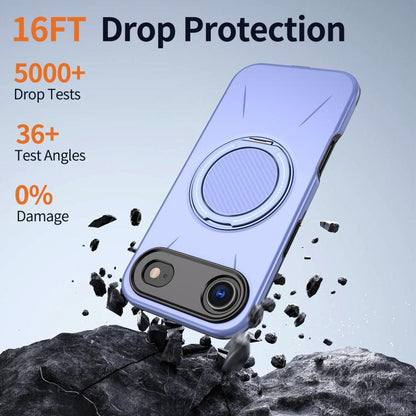 For iPhone 17 Air Kalebol Magnetic MagSafe Rotation Holder PC Phone Case(Lilac) - iPhone 17 Air Cases by Kalebol | Online Shopping UK | buy2fix
