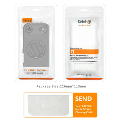 For iPhone 17 Air Kalebol Magnetic MagSafe Rotation Holder PC Phone Case(Black) - iPhone 17 Air Cases by Kalebol | Online Shopping UK | buy2fix