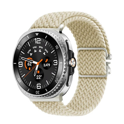 For Samsung Galaxy Watch8 / Watch8 Classic Parachute Buckle Braided Nylon Watch Band(Starlight) - Watch Bands by buy2fix | Online Shopping UK | buy2fix