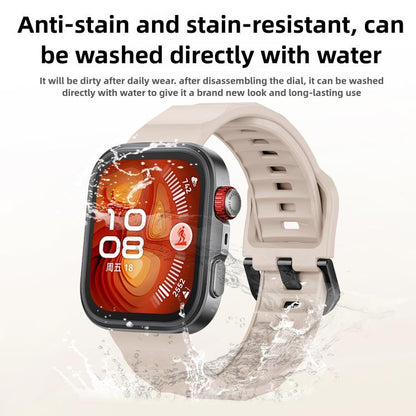 For Huawei Watch Fit3 / Fit4 / Fit4 Pro Wave Black Buckle Silicone Watch Band(Starlight) - Watch Bands by buy2fix | Online Shopping UK | buy2fix