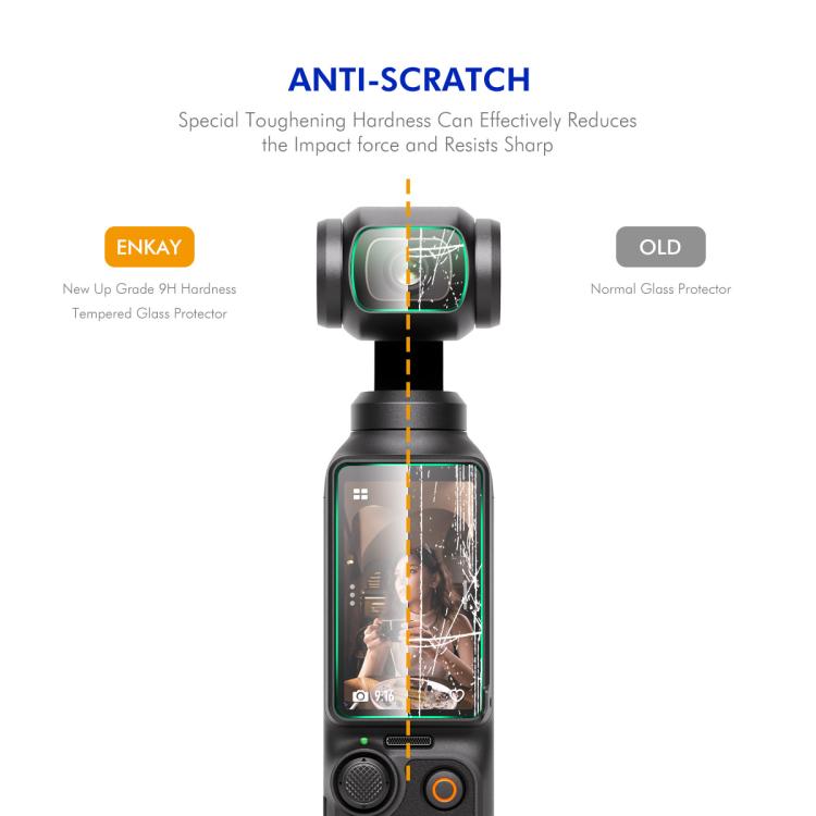 For DJI Osmo Pocket 3 ENKAY Hat-Prince 0.2mm 9H Tempered Glass Screen Protector Film - Protective Film & Stickers by ENKAY | Online Shopping UK | buy2fix