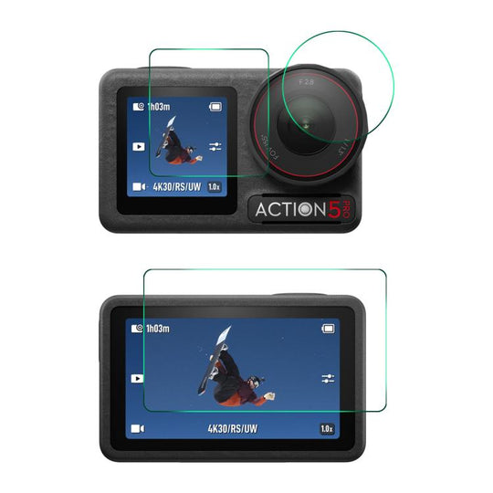 For DJI Osmo Action 5 Pro ENKAY Hat-Prince 0.2mm 9H Tempered Glass Screen Protector Film