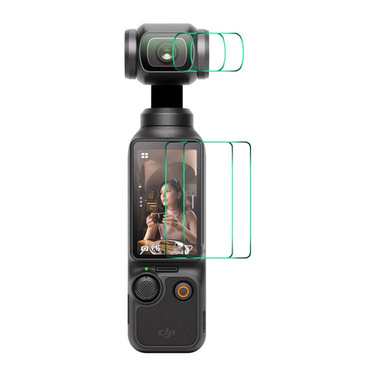 For DJI Osmo Pocket 3 2 Set ENKAY Hat-Prince 0.2mm 9H Tempered Glass Screen Protector Watch Film