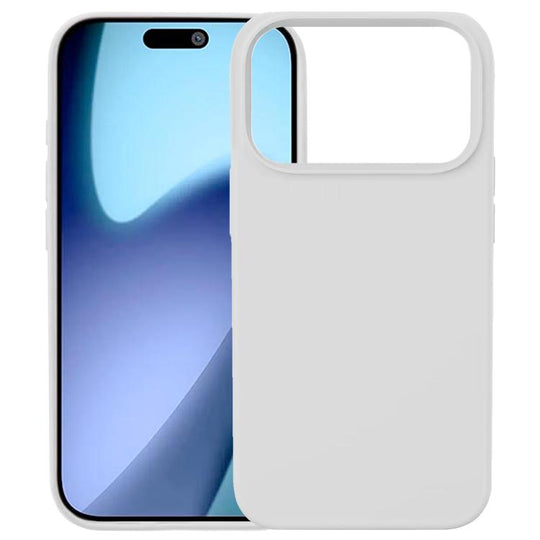 For iPhone 18 Pro Max / 17 Pro Max Kalebol Solid Color Simple All-inclusive Liquid Silicone Phone Case(White)