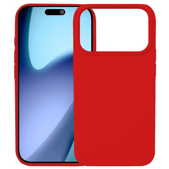 For iPhone 18 Pro Max / 17 Pro Max Kalebol Solid Color Simple All-inclusive Liquid Silicone Phone Case(Red)