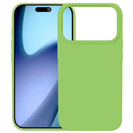 For iPhone 18 Pro Max / 17 Pro Max Kalebol Solid Color Simple All-inclusive Liquid Silicone Phone Case(Green)