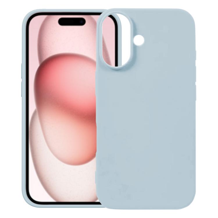 For iPhone 17 Kalebol Solid Color Simple All-inclusive Liquid Silicone Phone Case(Light Blue) - iPhone 17 Cases by Kalebol | Online Shopping UK | buy2fix
