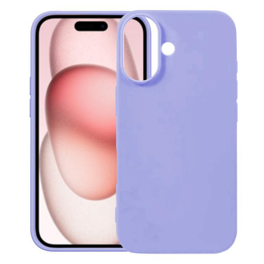 For iPhone 17 Kalebol Solid Color Simple All-inclusive Liquid Silicone Phone Case(Purple)