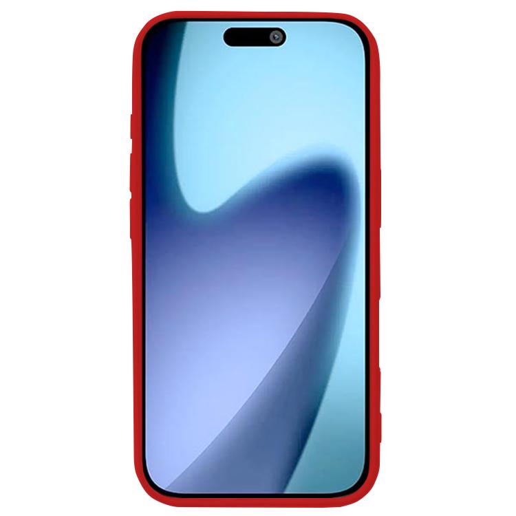 For iPhone Air Kalebol Solid Color Simple All-inclusive Liquid Silicone Phone Case(Red) - iPhone Air Cases by Kalebol | Online Shopping UK | buy2fix