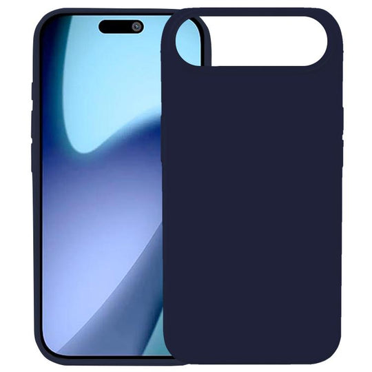 For iPhone Air Kalebol Solid Color Simple All-inclusive Liquid Silicone Phone Case(Midnight Blue)