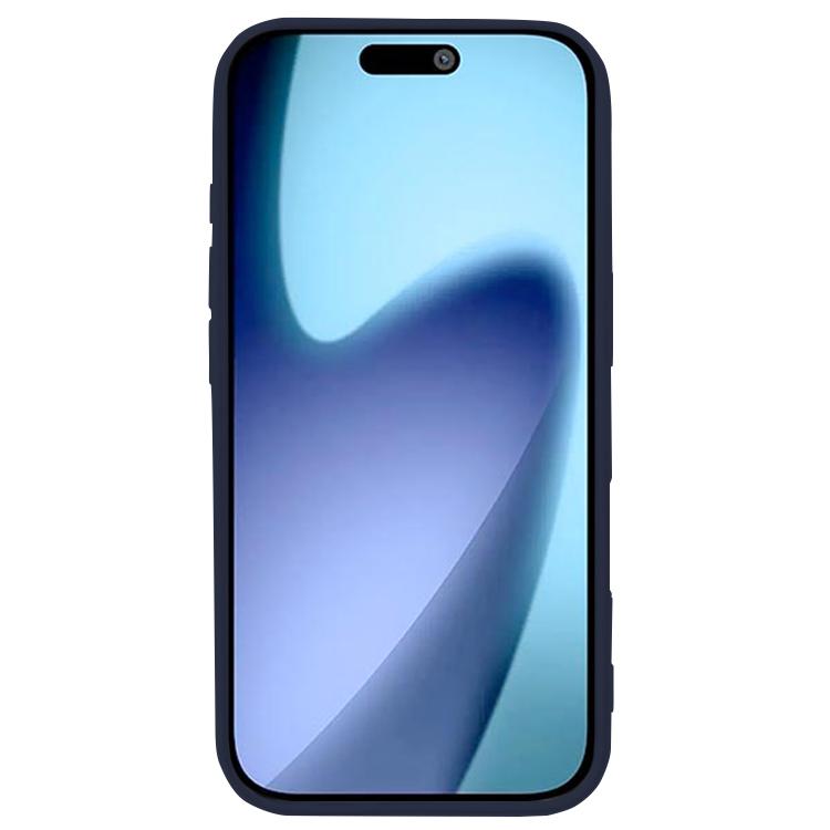 For iPhone 17 Air Kalebol Solid Color Simple All-inclusive Liquid Silicone Phone Case(Midnight Blue) - iPhone 17 Air Cases by Kalebol | Online Shopping UK | buy2fix