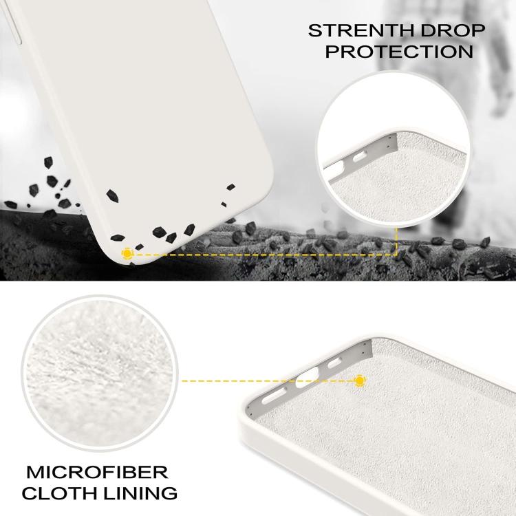 For iPhone 17 Air Kalebol Solid Color Simple All-inclusive Liquid Silicone Phone Case(White) - iPhone 17 Air Cases by Kalebol | Online Shopping UK | buy2fix