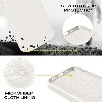 For iPhone 17 Air Kalebol Solid Color Simple All-inclusive Liquid Silicone Phone Case(White) - iPhone 17 Air Cases by Kalebol | Online Shopping UK | buy2fix