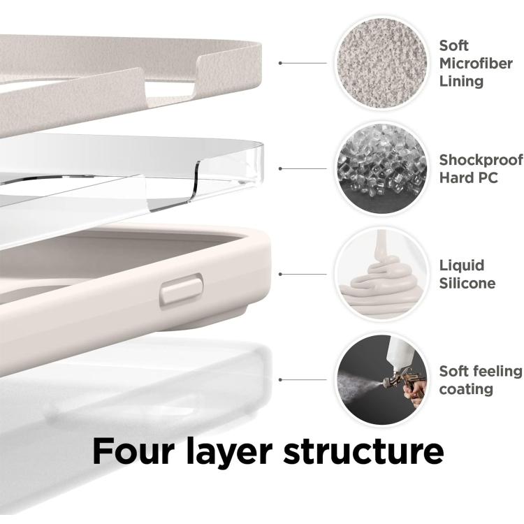 For iPhone 17 Air Kalebol Solid Color Simple All-inclusive Liquid Silicone Phone Case(White) - iPhone 17 Air Cases by Kalebol | Online Shopping UK | buy2fix