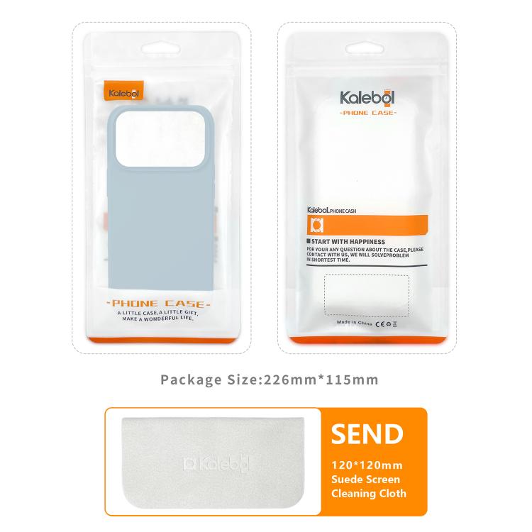 For iPhone 17 Kalebol Solid Color Simple All-inclusive Liquid Silicone Phone Case(Orange) - iPhone 17 Cases by Kalebol | Online Shopping UK | buy2fix