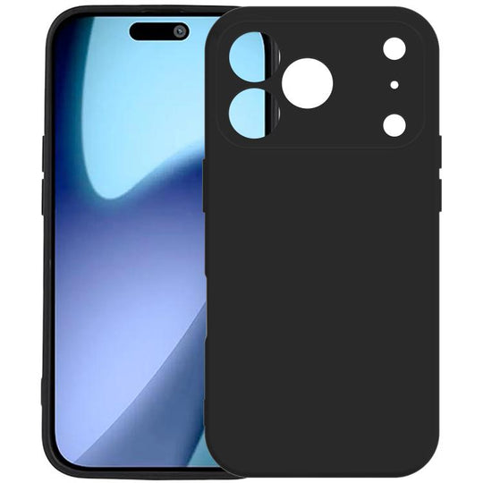 For iPhone 17 Pro Max Kalebol Precise Cutouts Solid Color TPU Phone Case(Black)