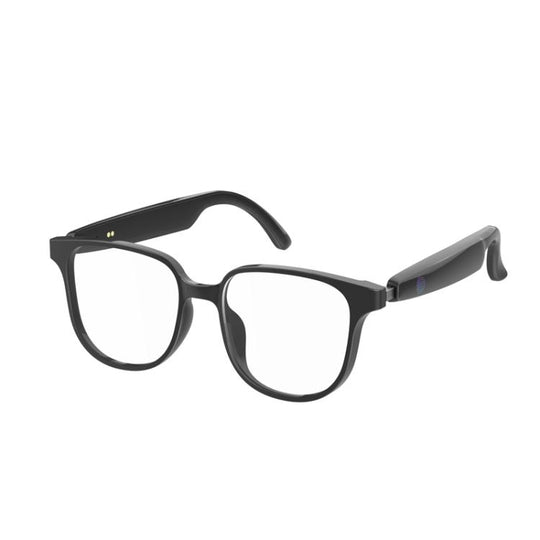 GL08 Smart Glasses, Support Touch Control / Built-in Call Microphone / Open Style Audio Experience(Black White)