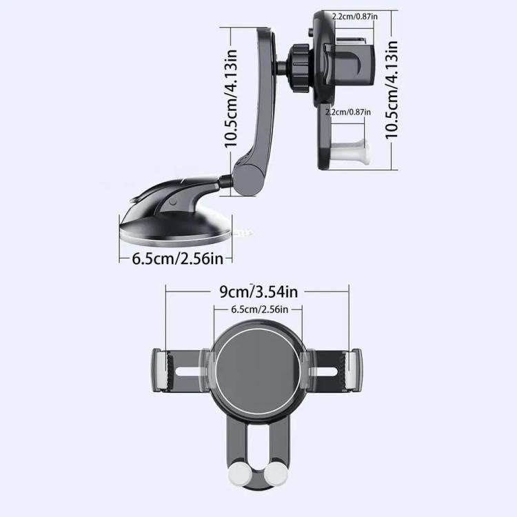 X253 Dashboard Suction Cup Holder Multifunctional 360 Degree Rotating Car Phone Mount - Universal Car Holders by buy2fix | Online Shopping UK | buy2fix