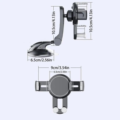 X253 Dashboard Suction Cup Holder Multifunctional 360 Degree Rotating Car Phone Mount - Universal Car Holders by buy2fix | Online Shopping UK | buy2fix