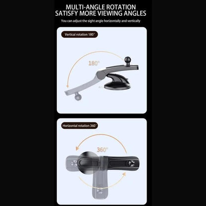 X253 Dashboard Suction Cup Holder Multifunctional 360 Degree Rotating Car Phone Mount - Universal Car Holders by buy2fix | Online Shopping UK | buy2fix