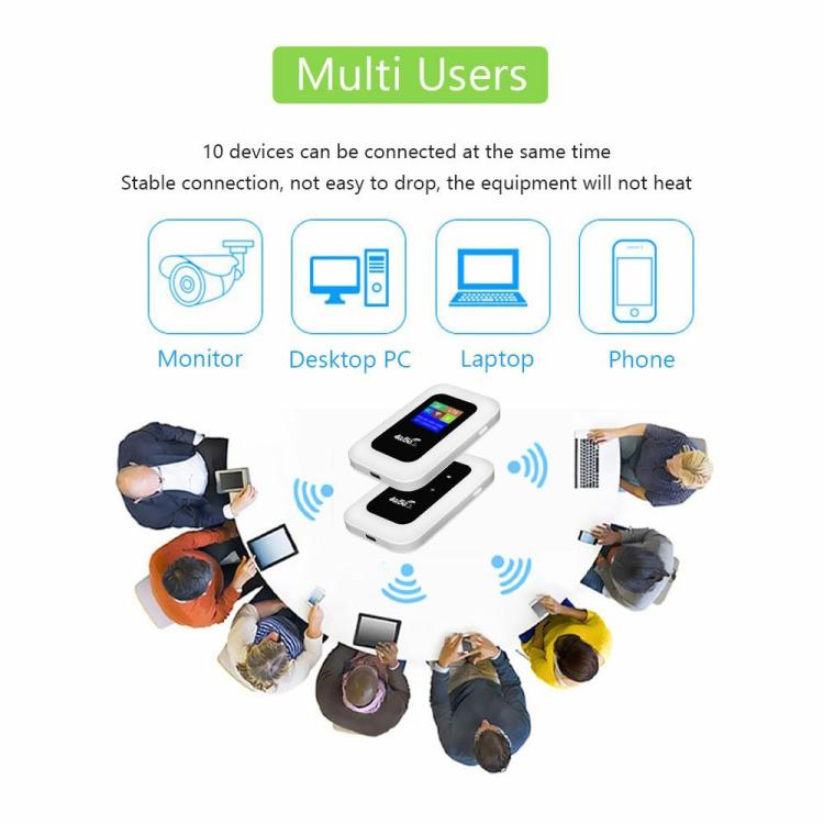 MF800B-E Eurasian Version 150Mbps Wireless Hotspot Portable 4G Mobile WiFi Router - 4G Mobile Wifi by buy2fix | Online Shopping UK | buy2fix