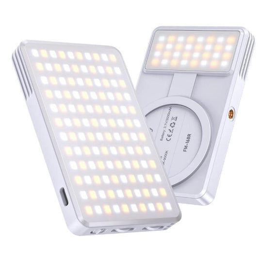 JMARY FM-168R Dual Color Temperature 160 LED Beads Portable Magnetic Phone Fill Light(White)
