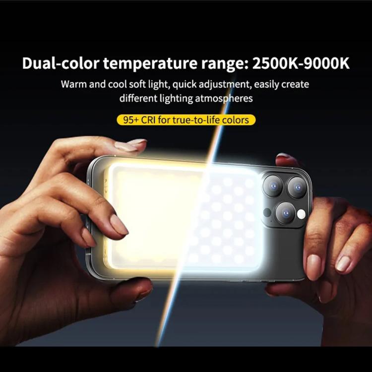 JMARY FM-168R Dual Color Temperature 160 LED Beads Portable Magnetic Phone Fill Light(White) -  by Jmary | Online Shopping UK | buy2fix