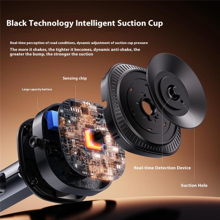 X75 360 Degree Rotation Magnetic Bracke Car Phone Holder Electric Suction Cup Holder - Universal Car Holders by buy2fix | Online Shopping UK | buy2fix