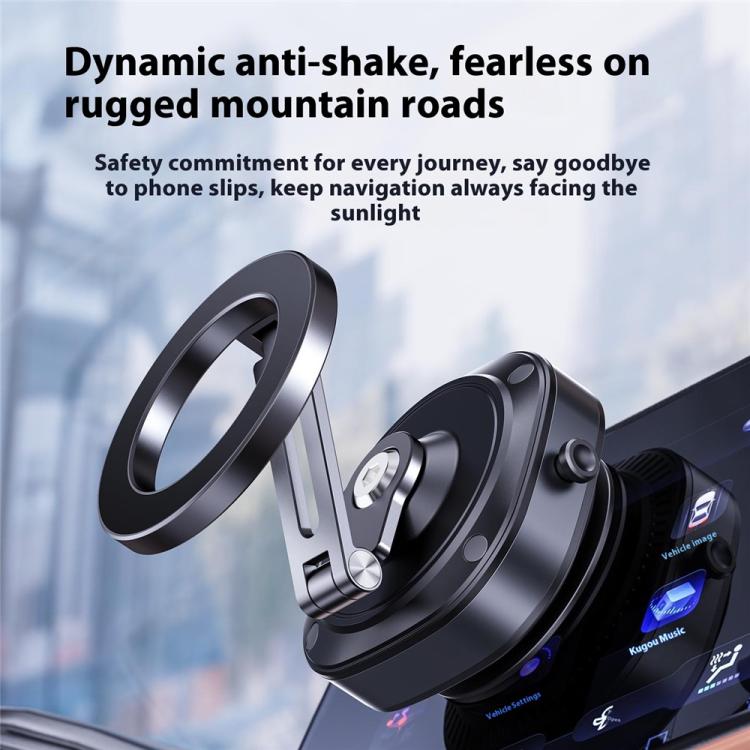 X74 Car Dashboard Electric Vacuum Suction Cup Magnetic Phone Holder - Universal Car Holders by buy2fix | Online Shopping UK | buy2fix