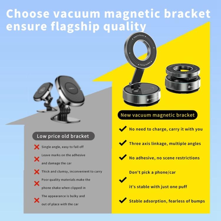 K1 360 Degree Rotation Foldable Navigation Stand Magnetic Car Phone Holder Suction Cup Base - Universal Car Holders by buy2fix | Online Shopping UK | buy2fix