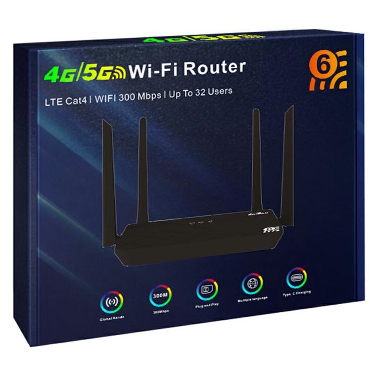 CP108 Home Office Internet Sharing Device WIFI 5G LTE 4G Router 300Mbps Wireless Hotspot, Color:Black(EU Plug) - Wireless Routers by buy2fix | Online Shopping UK | buy2fix