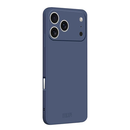 For iPhone 17 Pro Max MOFI Caring Soft Shell Liquid Silicone Skin Feel Phone Case(Grayish Blue) - iPhone 17 Pro Max Cases by MOFI | Online Shopping UK | buy2fix