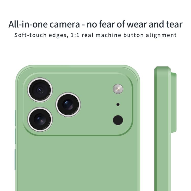 For iPhone 17 Pro Max MOFI Caring Soft Shell Liquid Silicone Skin Feel Phone Case(Grayish Blue) - iPhone 17 Pro Max Cases by MOFI | Online Shopping UK | buy2fix