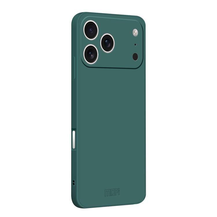 For iPhone 17 Pro Max MOFI Caring Soft Shell Liquid Silicone Skin Feel Phone Case(Dark Green) - iPhone 17 Pro Max Cases by MOFI | Online Shopping UK | buy2fix
