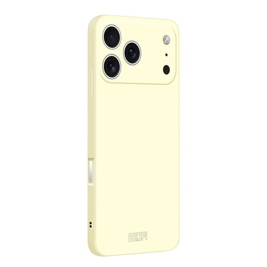 For iPhone 17 Pro Max MOFI Caring Soft Shell Liquid Silicone Skin Feel Phone Case(White)