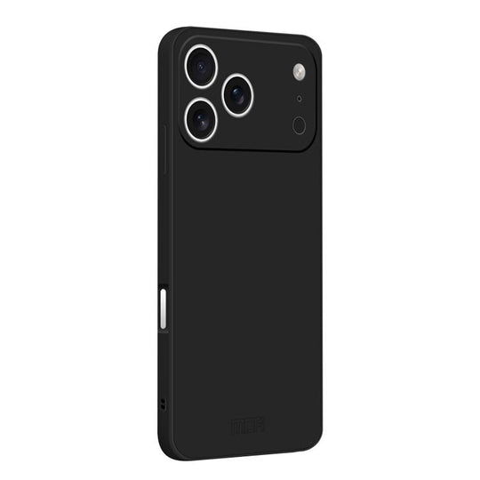 For iPhone 17 Pro MOFI Caring Soft Shell Liquid Silicone Skin Feel Phone Case(Black)