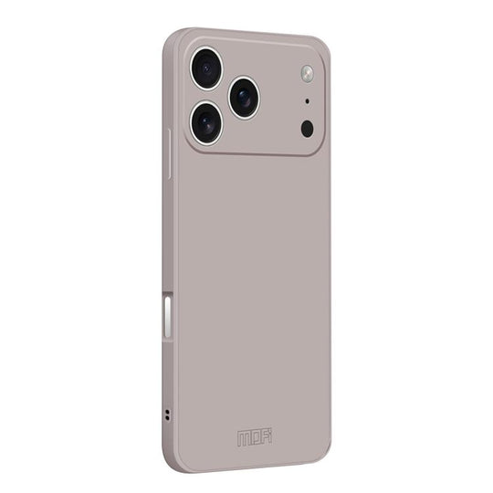 For iPhone 17 Pro MOFI Caring Soft Shell Liquid Silicone Skin Feel Phone Case(Titanium Gray)