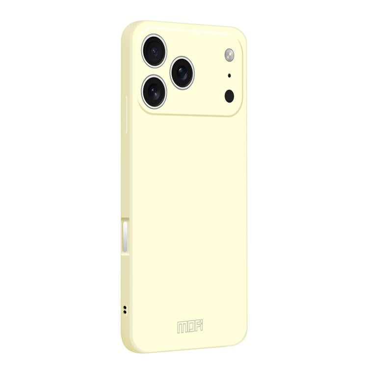 For iPhone 17 Pro MOFI Caring Soft Shell Liquid Silicone Skin Feel Phone Case(White) - iPhone 17 Pro Cases by MOFI | Online Shopping UK | buy2fix